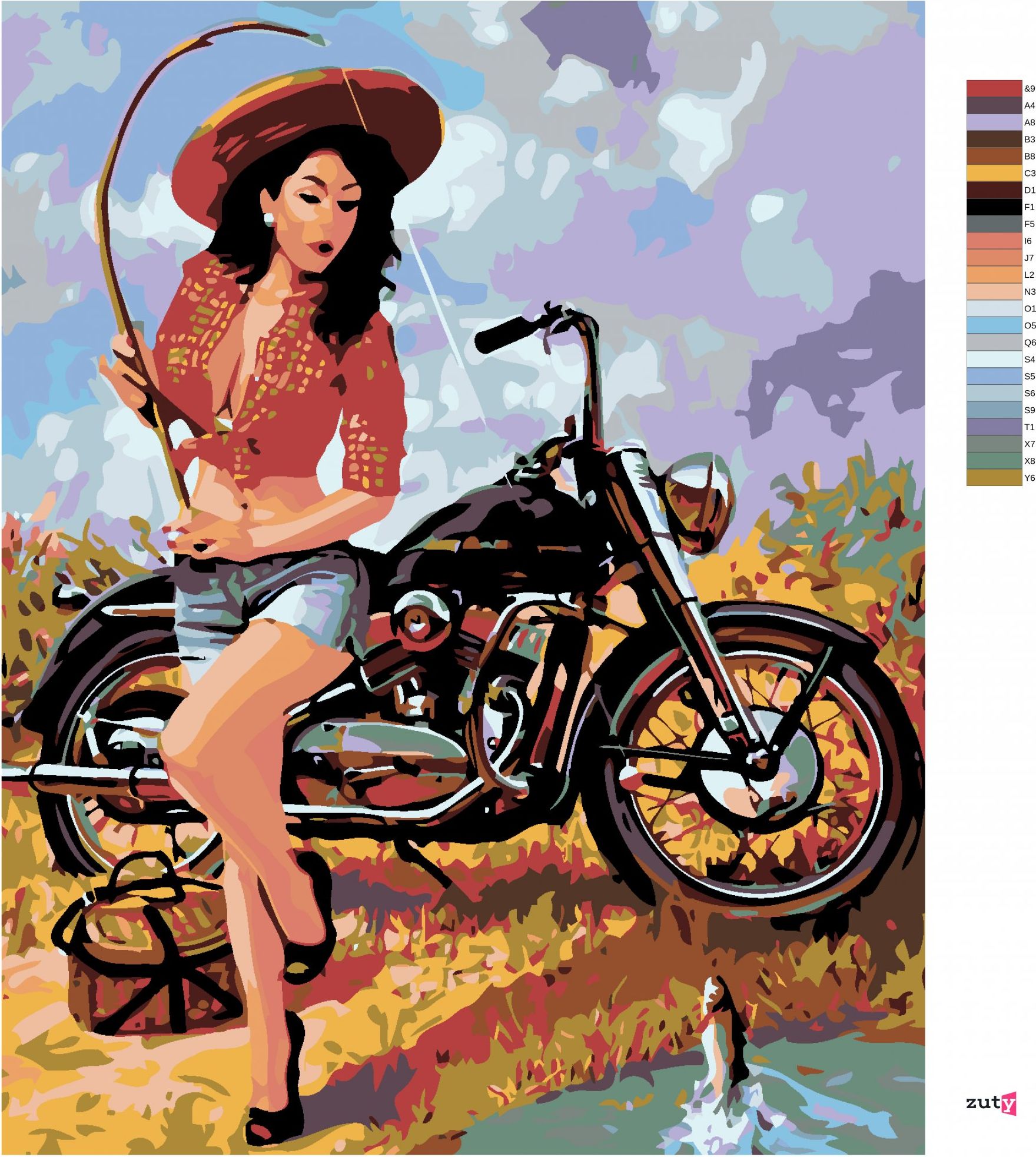zuty Malování podle čísel - RYBÁŘKA S MOTORKOU - Rozměr: 40x50 cm, Rámování: Varianta: vypnuté plátno na rám - obrázek 8
