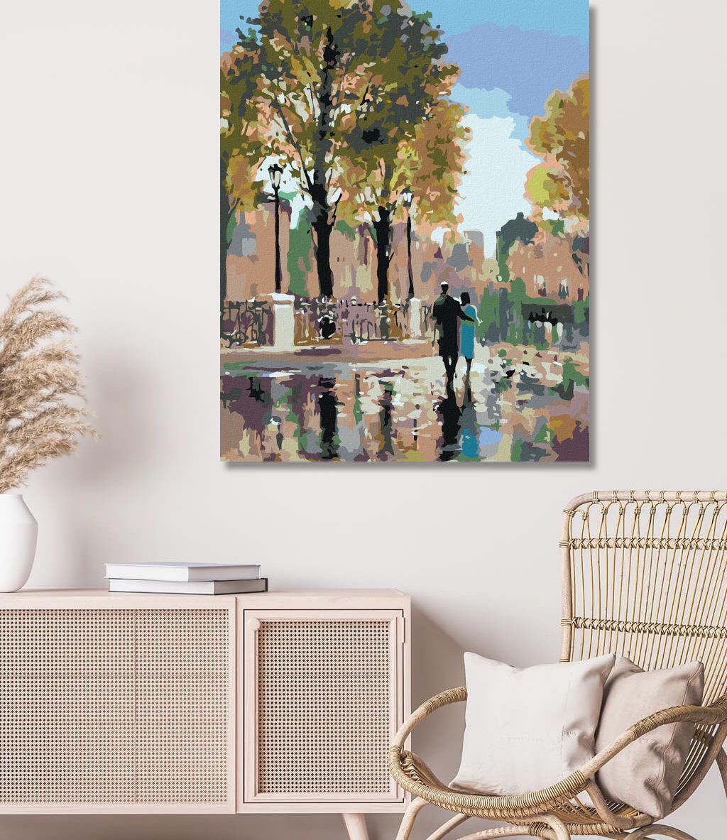 zuty Malování podle čísel - NA PROCHÁZCE V PARKU - Rozměr: 40x50 cm, Rámování: Varianta: bez rámu a bez vypnutí plátna - obrázek 9