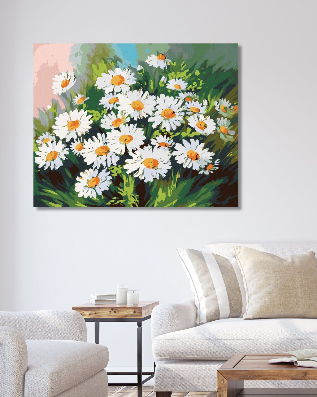 zuty Malování podle čísel - KOPRETINY V TRÁVĚ - Rozměr: 40x50 cm, Rámování: Varianta: vypnuté plátno na rám - obrázek 2