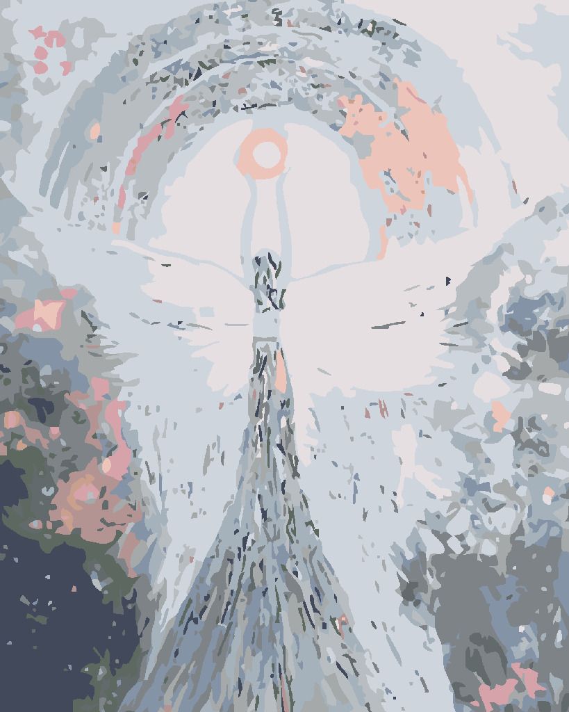 zuty Malování podle čísel - ANDĚLÉ OD LENKY - PEACE ANGEL - Rozměr: 40x50 cm, Rámování: Varianta: bez rámu a bez vypnutí plátna - obrázek 9