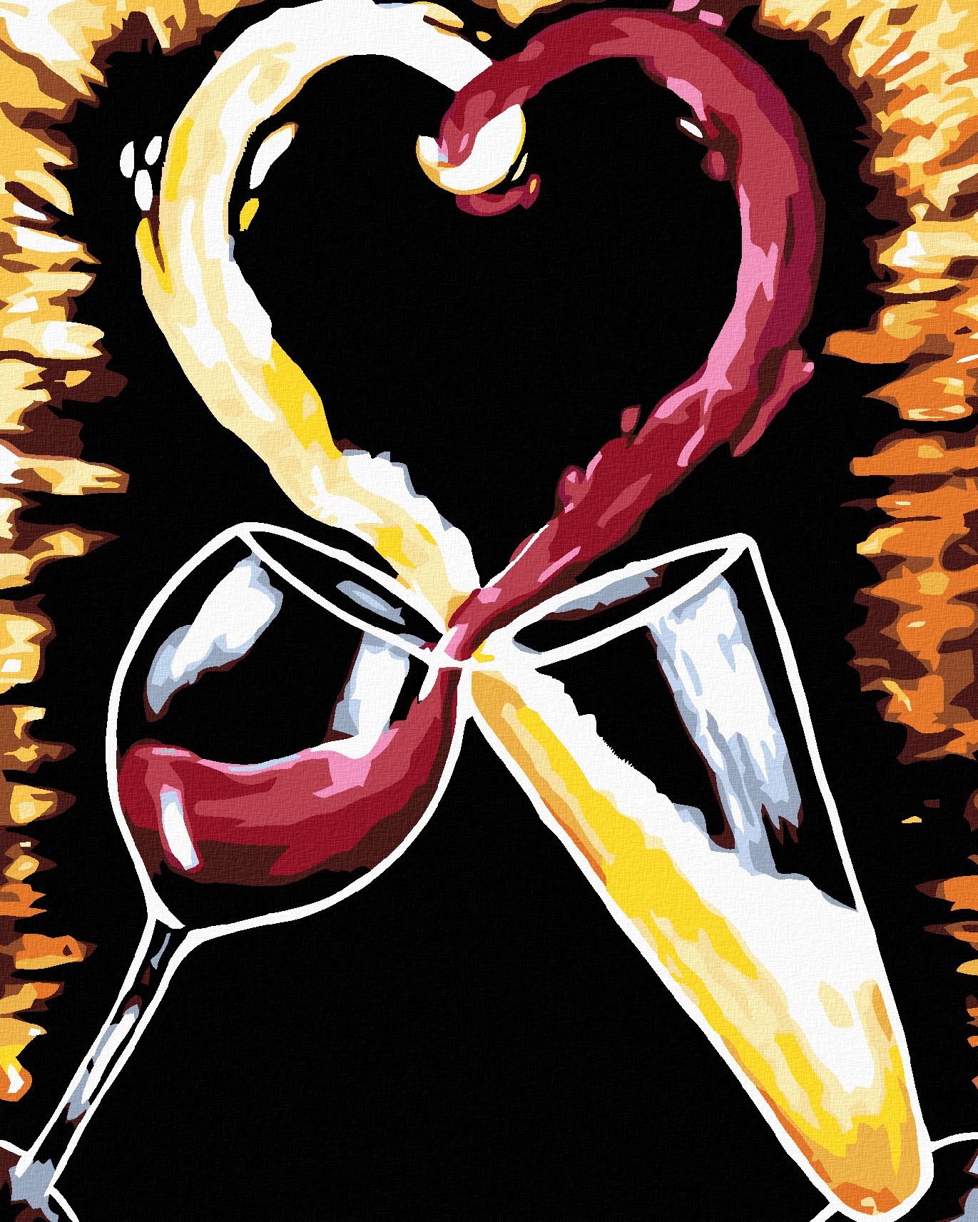 zuty Malování podle čísel - SKLENIČKY - Rozměr: 40x50 cm, Rámování: Varianta: vypnuté plátno na rám - obrázek 1
