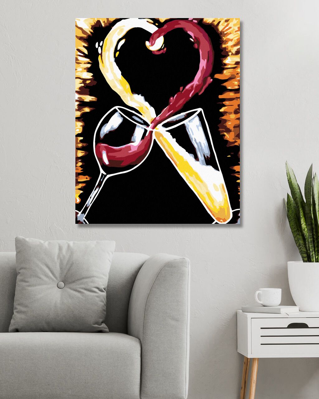 zuty Malování podle čísel - SKLENIČKY - Rozměr: 40x50 cm, Rámování: Varianta: vypnuté plátno na rám - obrázek 4