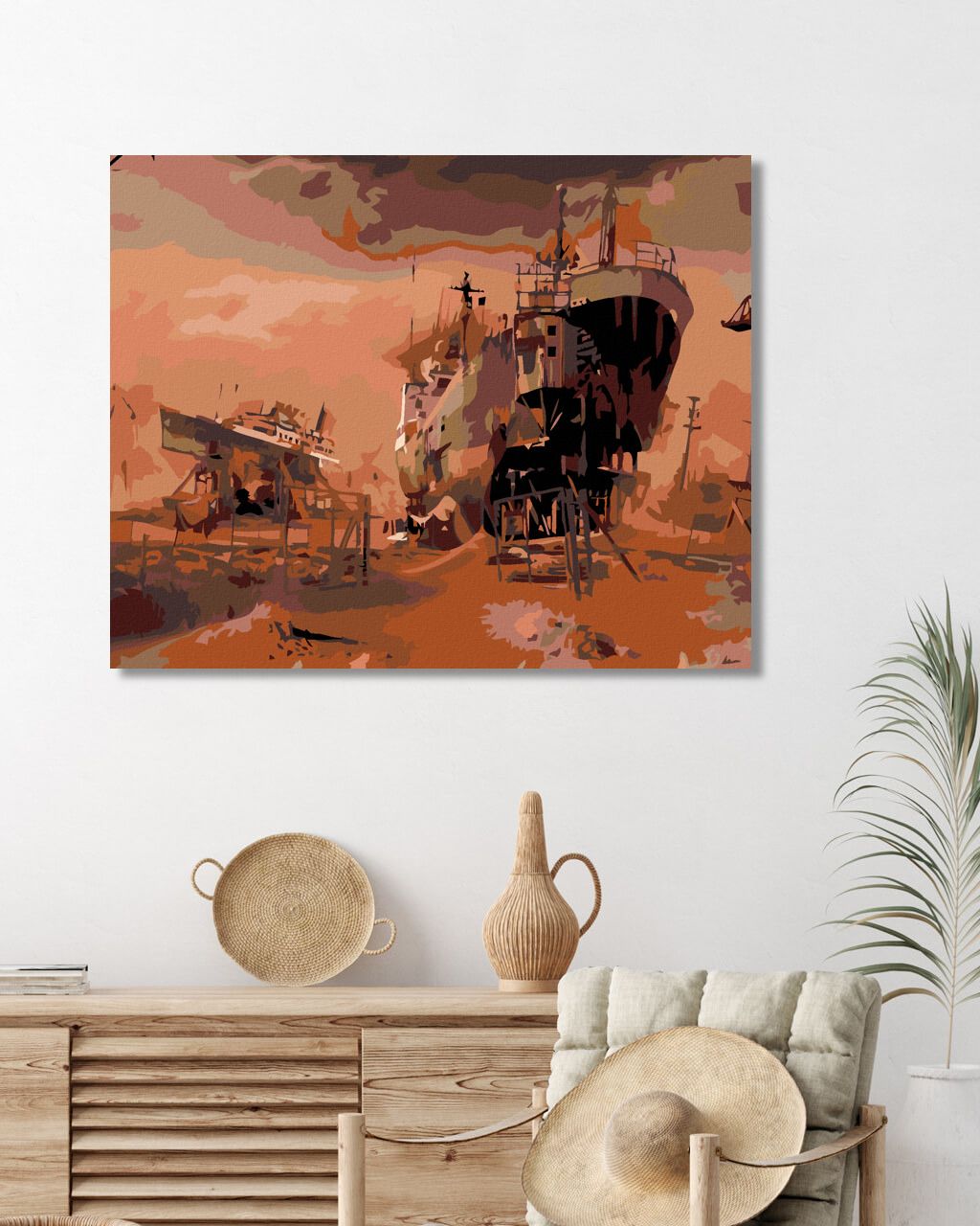 zuty Malování podle čísel - ROZESTAVĚNÉ LODĚ - Rozměr: 40x50 cm, Rámování: Varianta: bez rámu a bez vypnutí plátna - obrázek 10