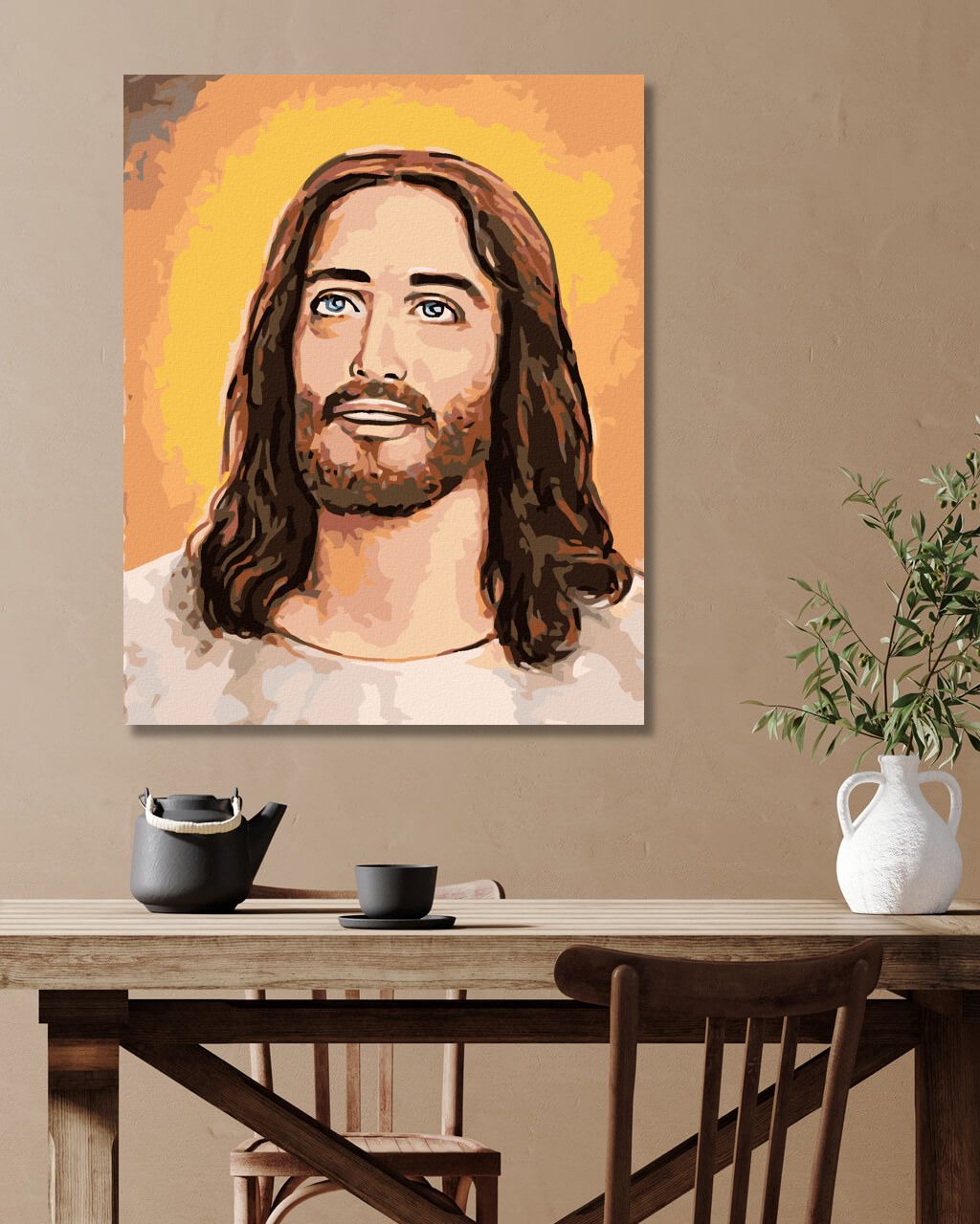 zuty Malování podle čísel - JEŽÍŠ - Rozměr: 40x50 cm, Rámování: Varianta: vypnuté plátno na rám - obrázek 10
