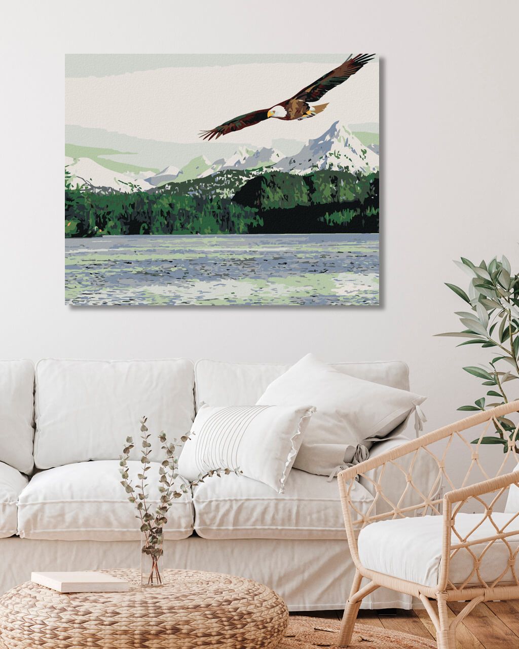 zuty Malování podle čísel - MOŘSKÝ OREL - Rozměr: 40x50 cm, Rámování: Varianta: bez rámu a bez vypnutí plátna - obrázek 2