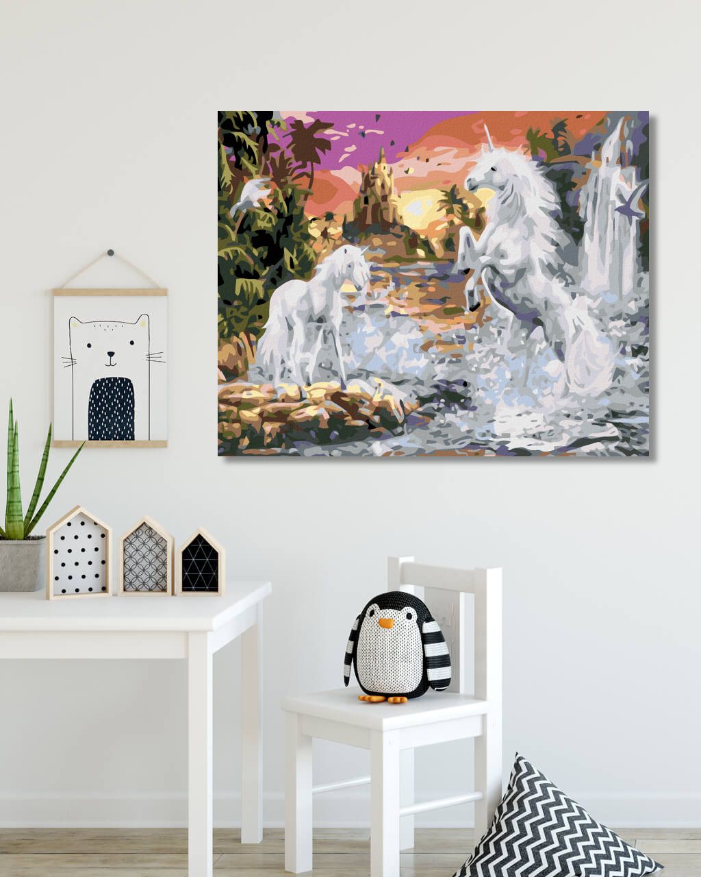 zuty Malování podle čísel - JEDNOROŽEC - Rozměr: 40x50 cm, Rámování: Varianta: vypnuté plátno na rám - obrázek 6