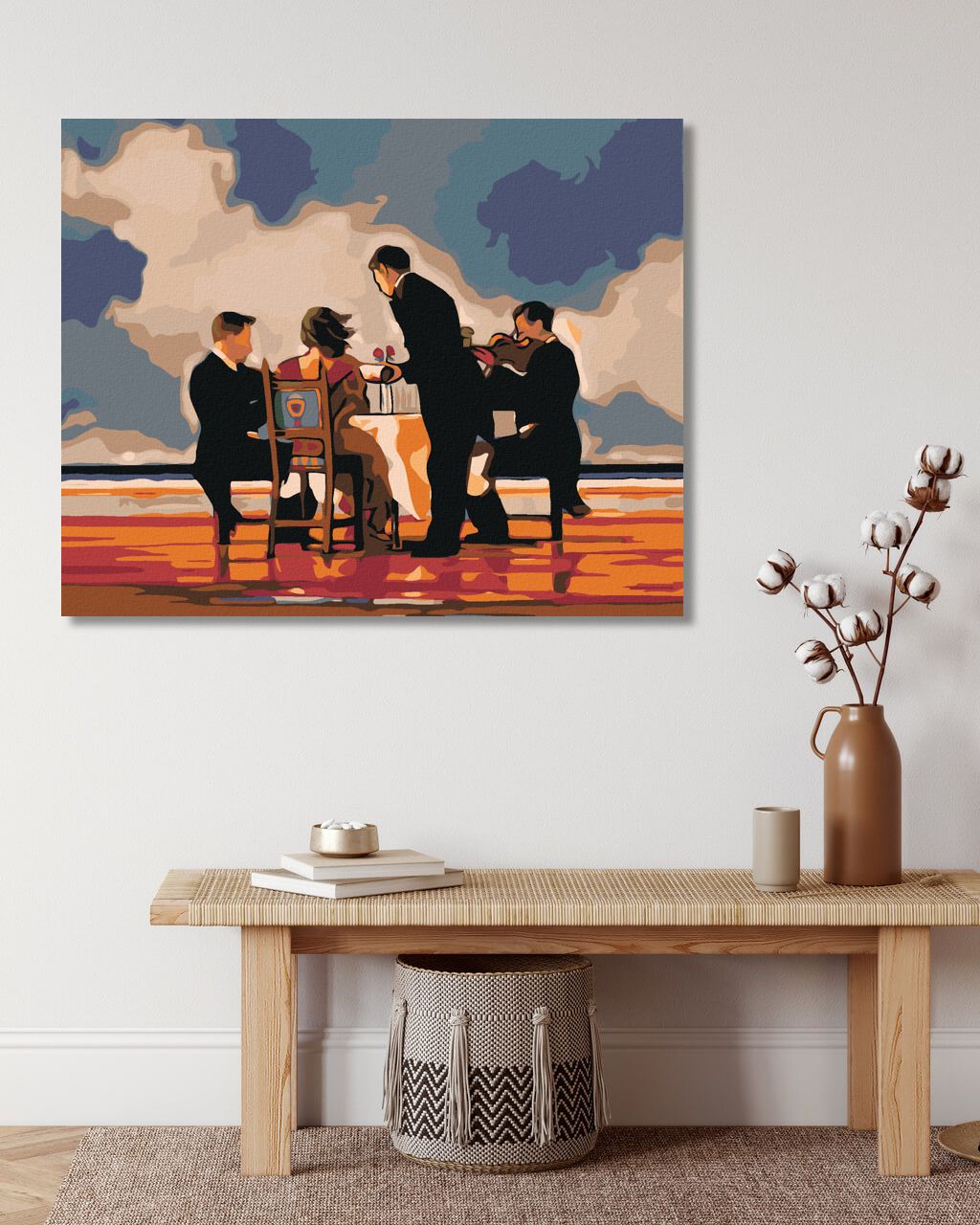 zuty Malování podle čísel - VEČEŘE NA PLÁŽI - Rozměr: 40x50 cm, Rámování: Varianta: vypnuté plátno na rám - obrázek 5