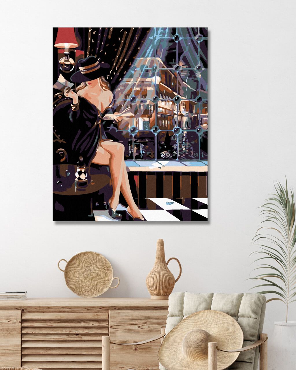 zuty Malování podle čísel - SVŮDNÁ ŠACHISTKA - Rozměr: 40x50 cm, Rámování: Varianta: bez rámu a bez vypnutí plátna - obrázek 10