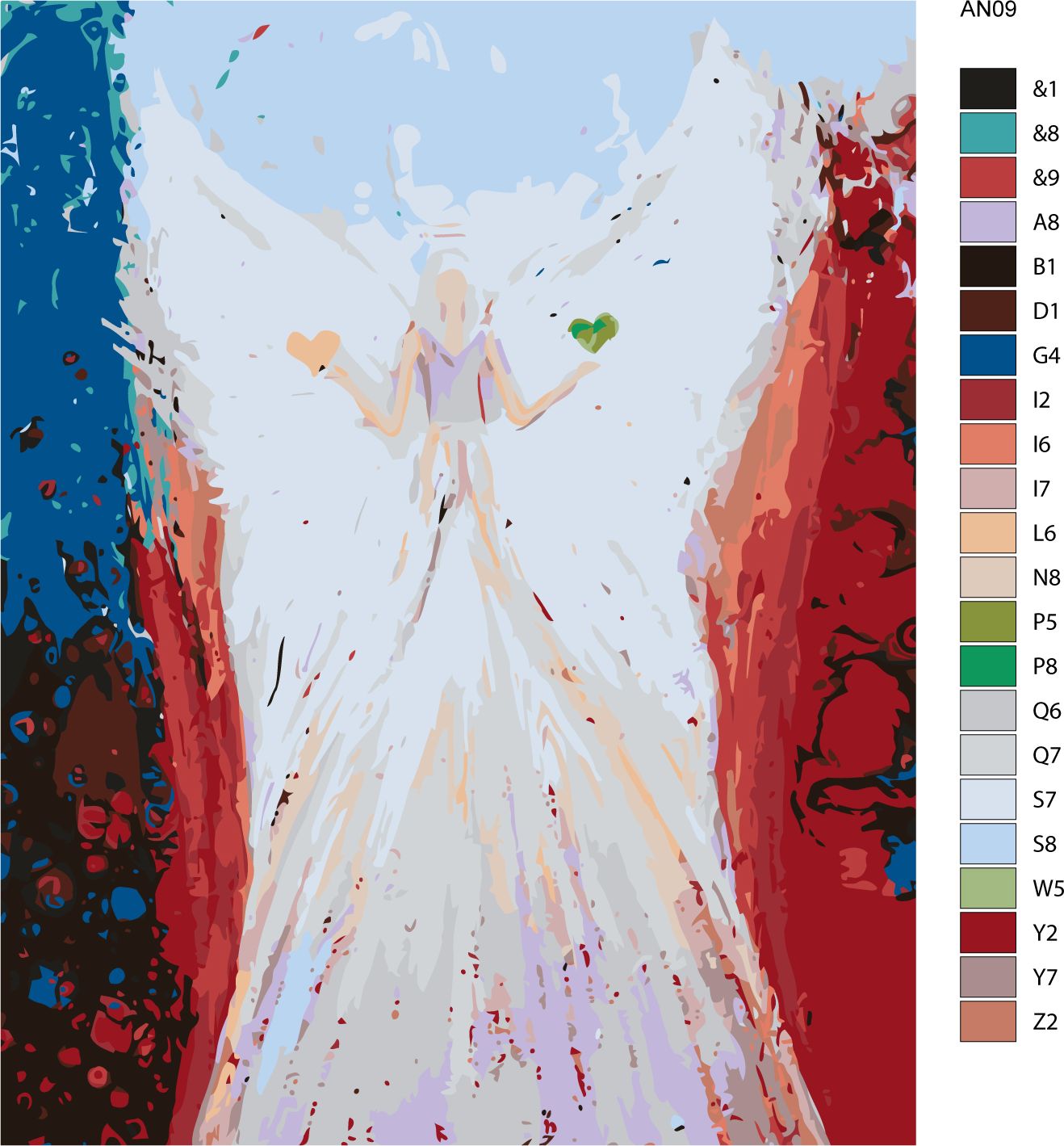 zuty Malování podle čísel - ANDĚLÉ OD LENKY -BALANCE ANGEL - Rozměr: 40x50 cm, Rámování: Varianta: vypnuté plátno na rám - obrázek 16