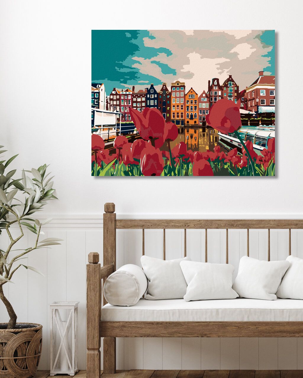zuty Malování podle čísel - TULIPÁNY V AMSTERDAMU - Rozměr: 40x50 cm, Rámování: Varianta: bez rámu a bez vypnutí plátna - obrázek 6