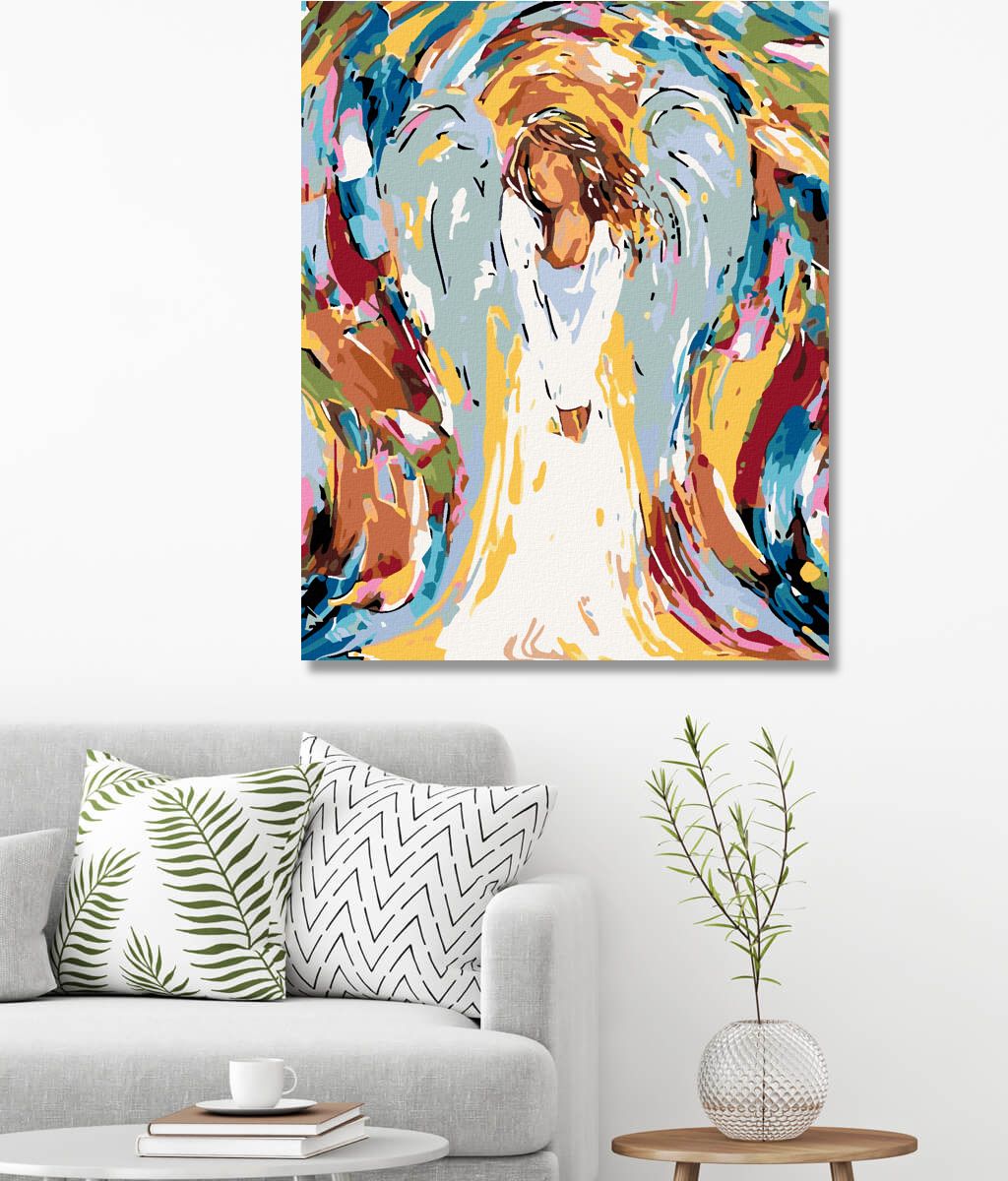 zuty Malování podle čísel - BAREVNÝ ANDĚL - Rozměr: 40x50 cm, Rámování: Varianta: bez rámu a bez vypnutí plátna - obrázek 11