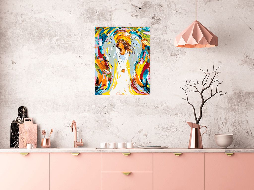 zuty Malování podle čísel - BAREVNÝ ANDĚL - Rozměr: 40x50 cm, Rámování: Varianta: bez rámu a bez vypnutí plátna - obrázek 13