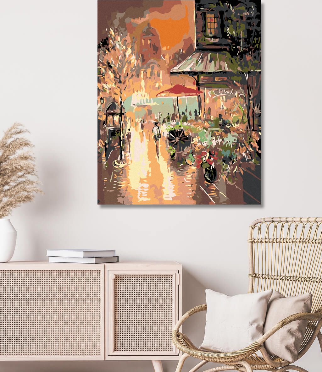 zuty Malování podle čísel - VEČERNÍ MĚSTEČKO - Rozměr: 40x50 cm, Rámování: Varianta: vypnuté plátno na rám - obrázek 8