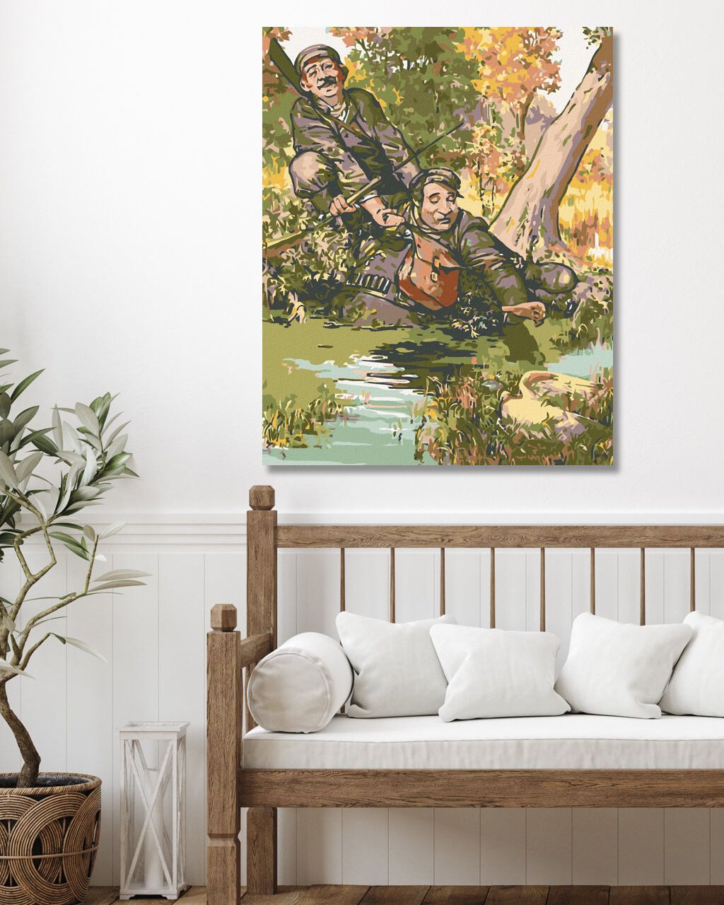 zuty Malování podle čísel - MYSLIVCI NA LOVU - Rozměr: 40x50 cm, Rámování: Varianta: bez rámu a bez vypnutí plátna - obrázek 10