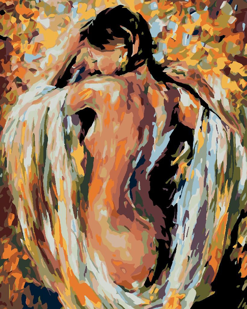 zuty Malování podle čísel - POLONAHÁ ŽENA V BARVÁCH - Rozměr: 40x50 cm, Rámování: Varianta: bez rámu a bez vypnutí plátna - obrázek 8