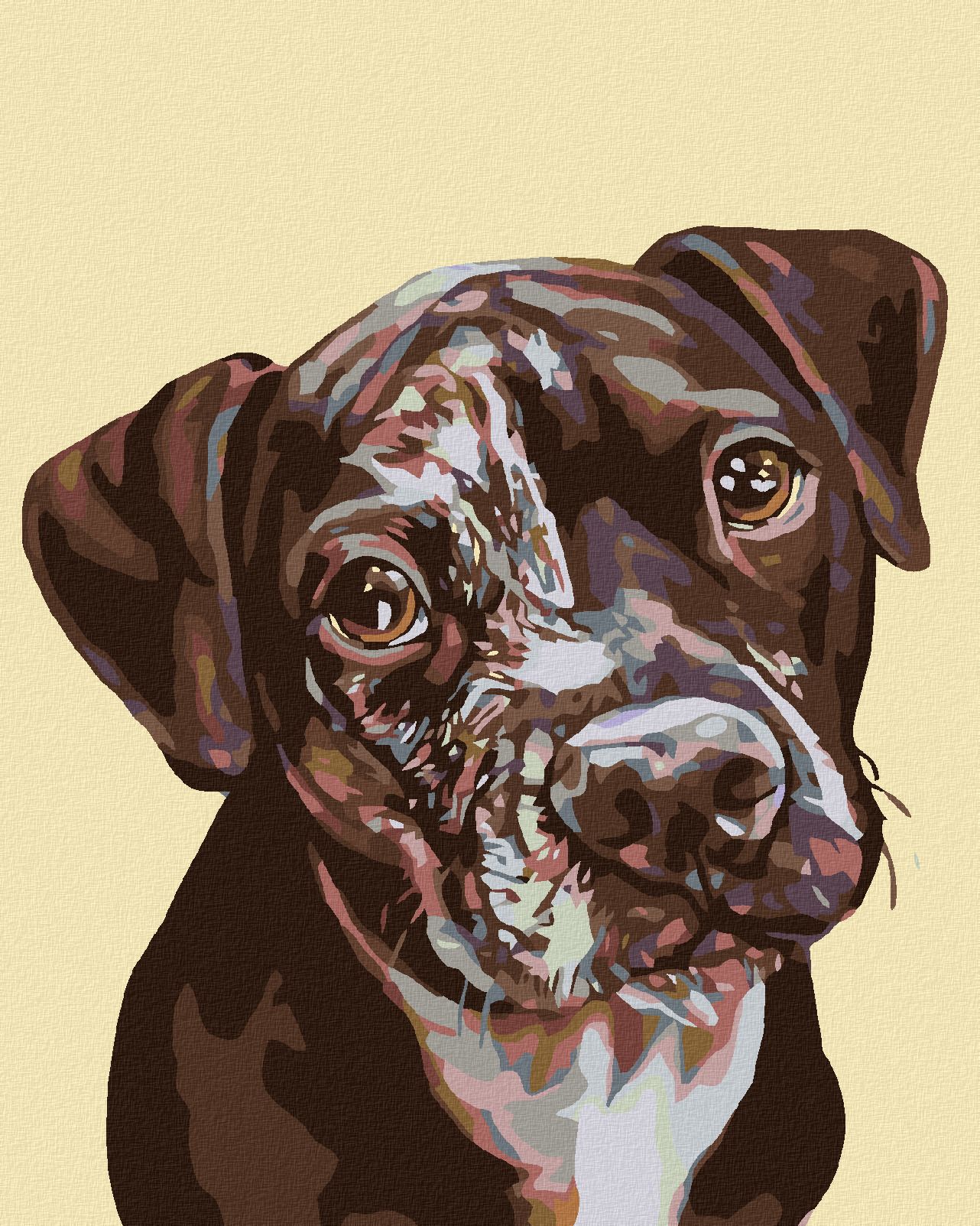 zuty Malování podle čísel - FLEKATÉ ŠTĚNĚ - Rozměr: 40x50 cm, Rámování: Varianta: vypnuté plátno na rám - obrázek 1