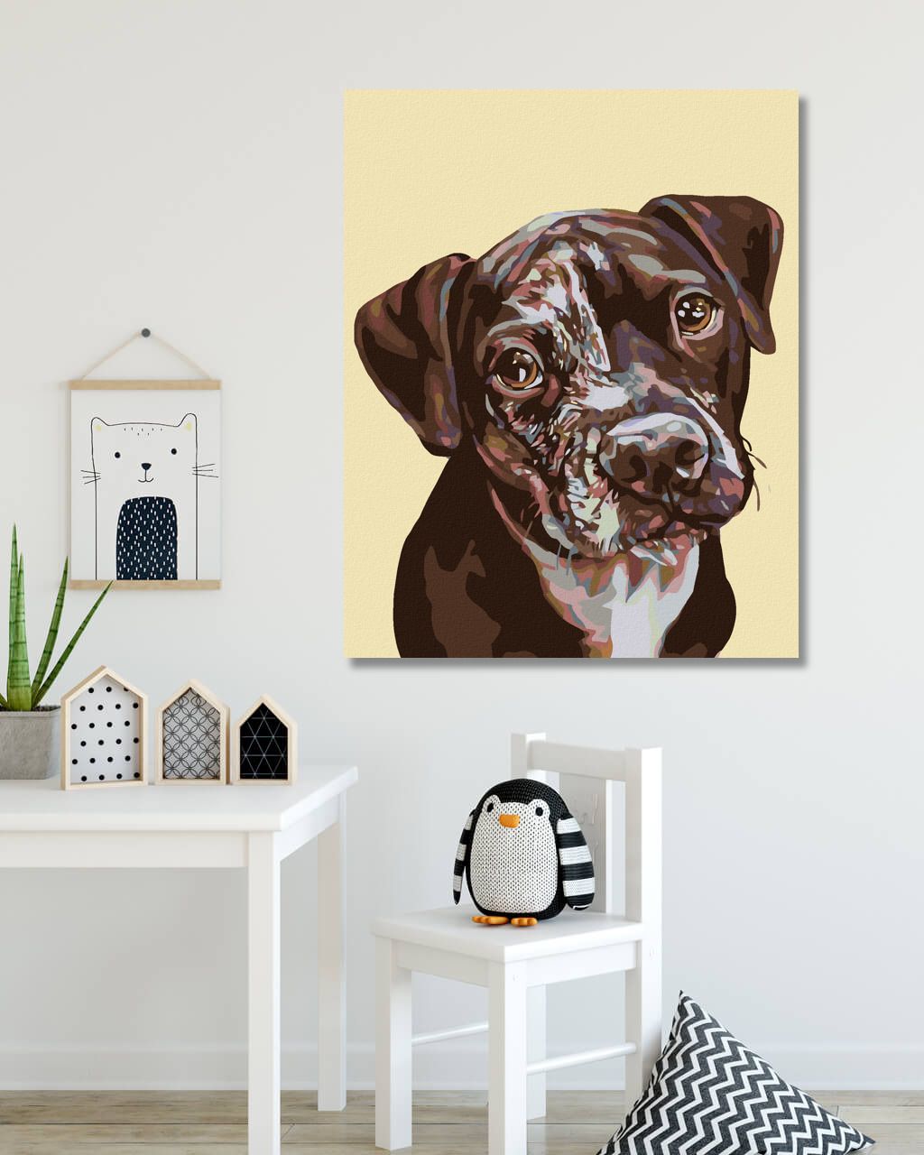 zuty Malování podle čísel - FLEKATÉ ŠTĚNĚ - Rozměr: 40x50 cm, Rámování: Varianta: vypnuté plátno na rám - obrázek 4