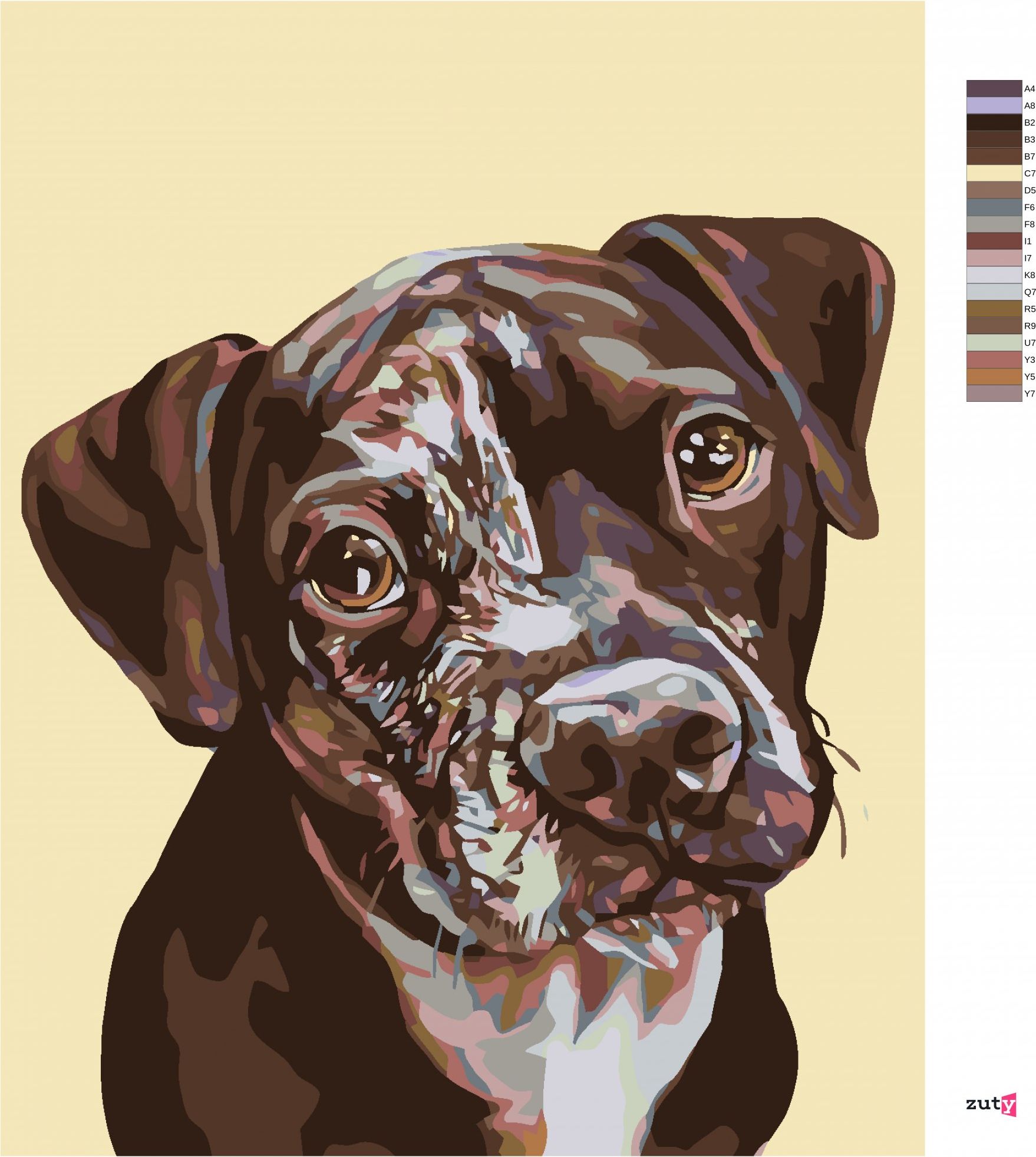 zuty Malování podle čísel - FLEKATÉ ŠTĚNĚ - Rozměr: 40x50 cm, Rámování: Varianta: vypnuté plátno na rám - obrázek 10