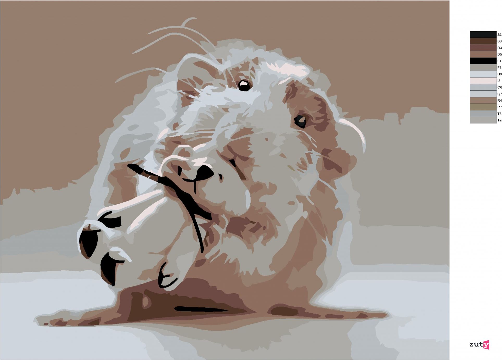 zuty Malování podle čísel - MYŠKA S BÍLÝM MEDVÍDKEM - Rozměr: 40x50 cm, Rámování: Varianta: vypnuté plátno na rám - obrázek 10