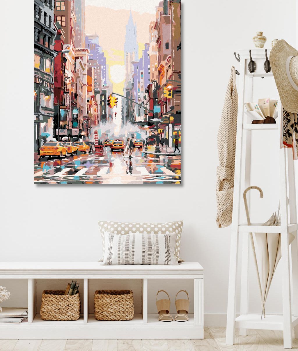 zuty Malování podle čísel - ULICE V NEW YORKU A ŽLUTÉ TAXÍKY (RICHARD MACNEIL) - Rozměr: 40x50 cm, Rámování: Varianta: vypnuté plátno na rám - obrázek 10