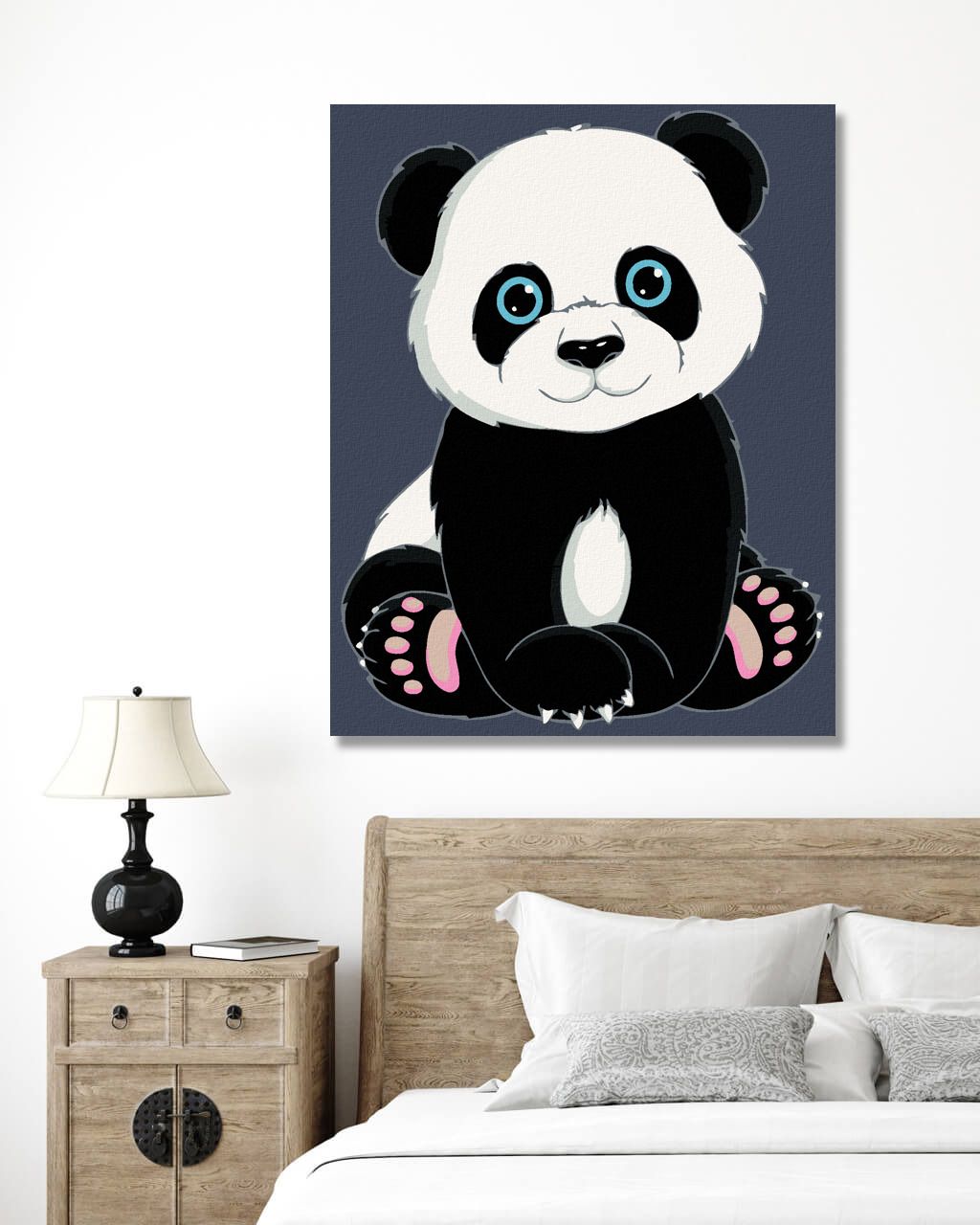 zuty Malování podle čísel - PANDA - Rozměr: 40x50 cm, Rámování: Varianta: vypnuté plátno na rám - obrázek 4