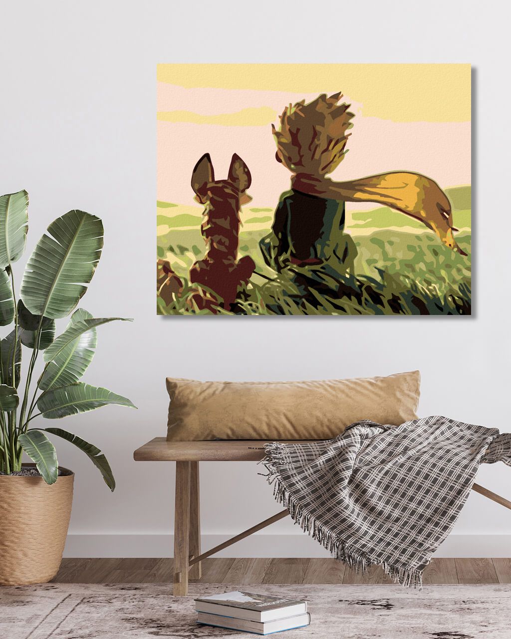 zuty Malování podle čísel - MALÝ PRINC S LIŠTIČKOU - Rozměr: 40x50 cm, Rámování: Varianta: bez rámu a bez vypnutí plátna - obrázek 8