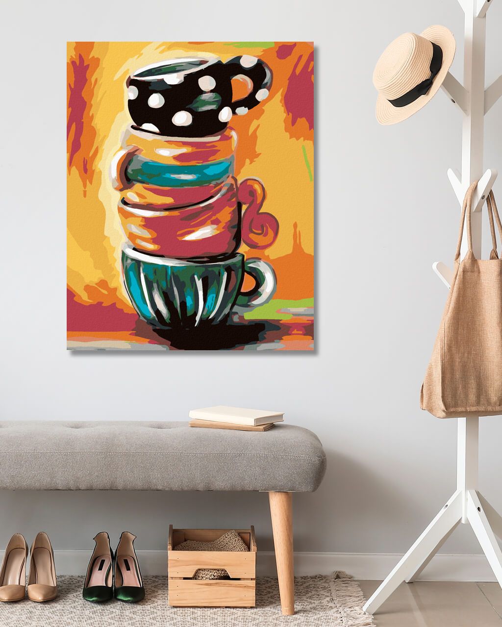 zuty Malování podle čísel - MALOVANÉ HRNKY - Rozměr: 40x50 cm, Rámování: Varianta: bez rámu a bez vypnutí plátna - obrázek 9