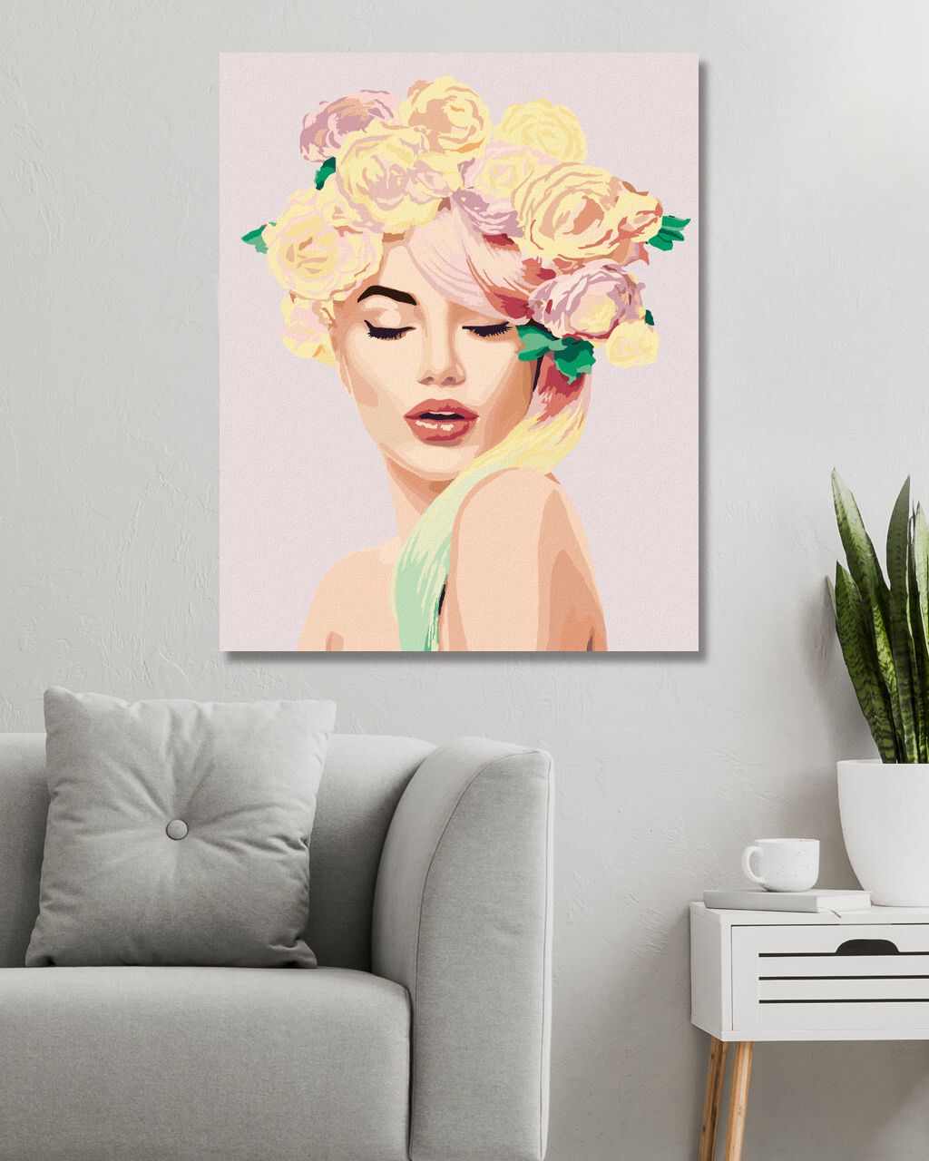 zuty Malování podle čísel - KRÁSNÁ LETNÍ DÍVKA - Rozměr: 40x50 cm, Rámování: Varianta: bez rámu a bez vypnutí plátna - obrázek 7