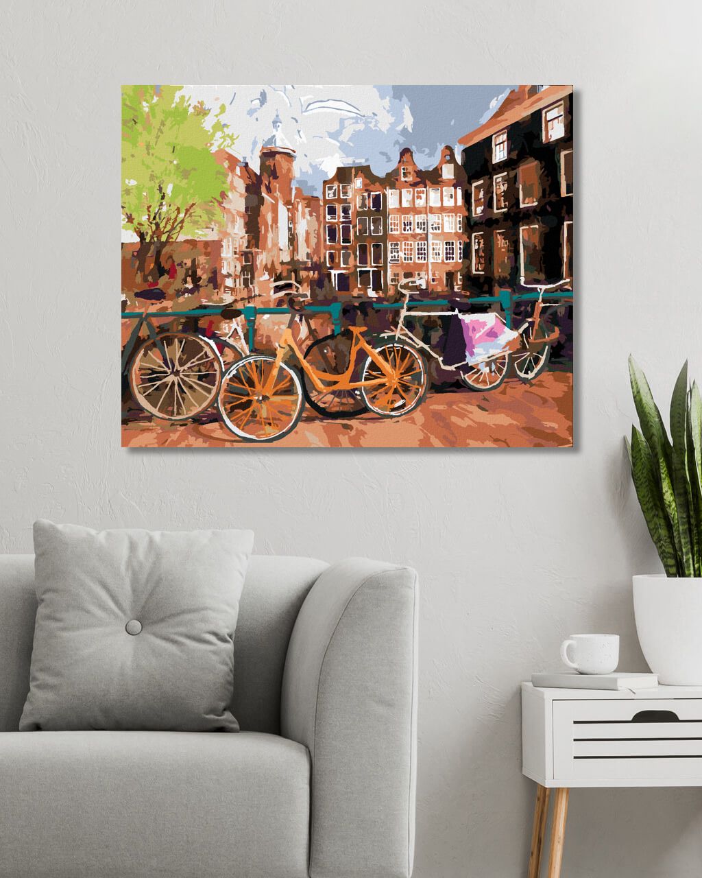 zuty Malování podle čísel - KOLA V AMSTERDAMU - Rozměr: 40x50 cm, Rámování: Varianta: vypnuté plátno na rám - obrázek 7
