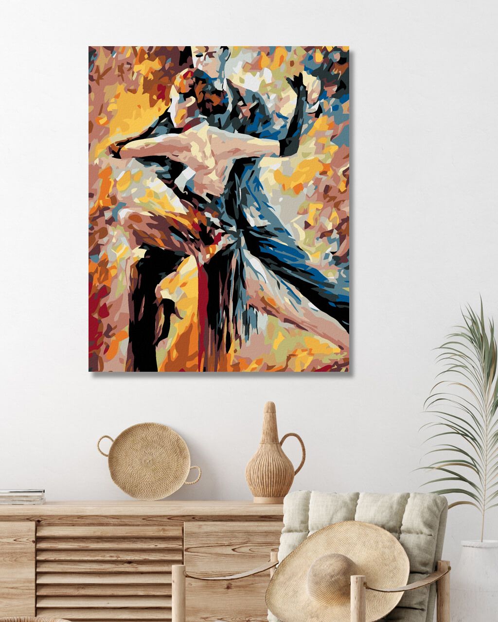 zuty Malování podle čísel - TANEČNÍ PÁR - Rozměr: 40x50 cm, Rámování: Varianta: vypnuté plátno na rám - obrázek 6