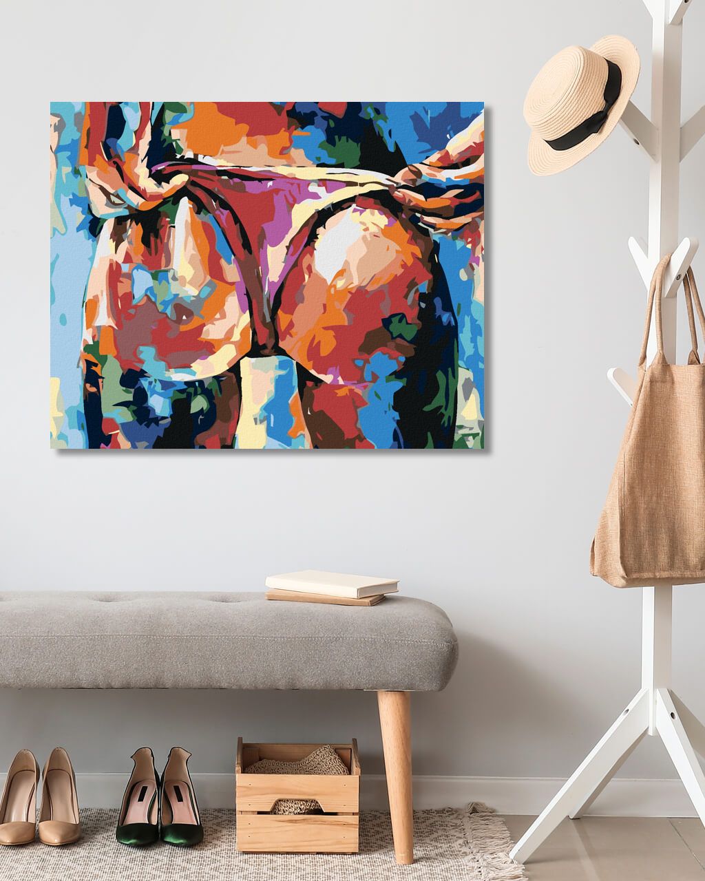 zuty Malování podle čísel - SEXY POZADÍ V BARVÁCH - Rozměr: 40x50 cm, Rámování: Varianta: bez rámu a bez vypnutí plátna - obrázek 8