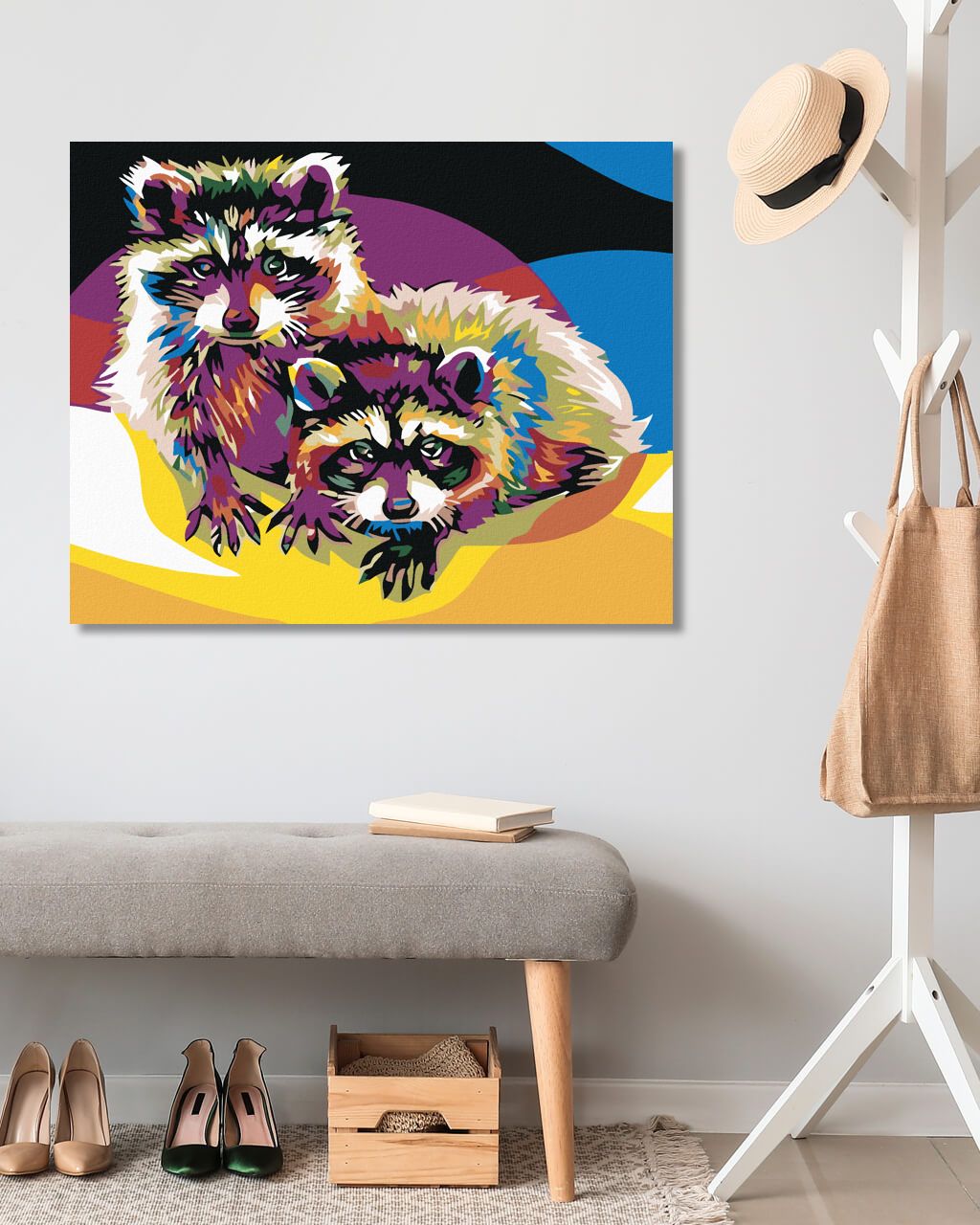zuty Malování podle čísel - BAREVNÍ MÝVALOVÉ - Rozměr: 40x50 cm, Rámování: Varianta: bez rámu a bez vypnutí plátna - obrázek 3