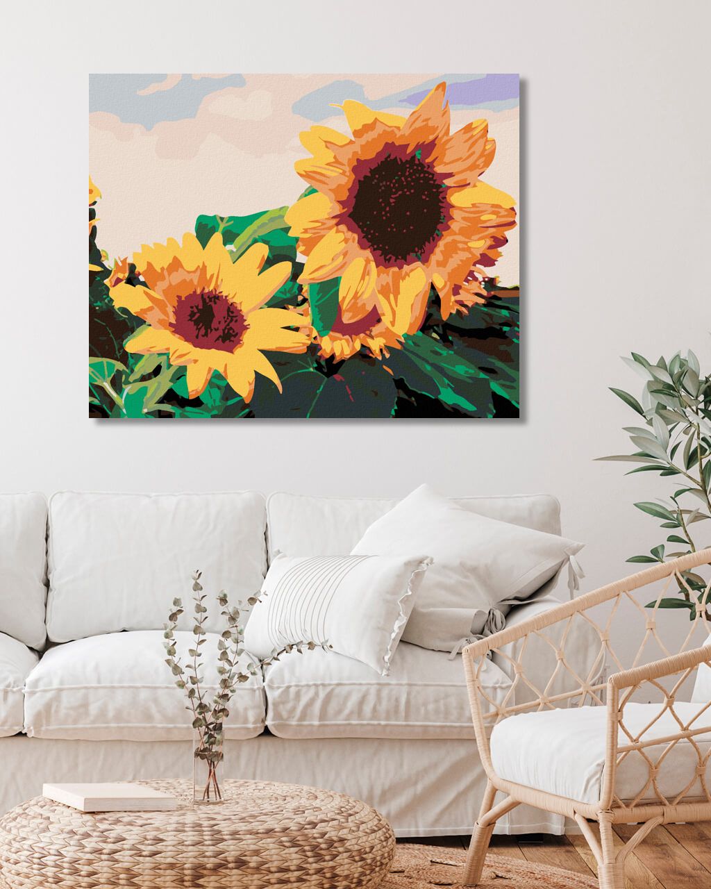 zuty Malování podle čísel - SLUNEČNICE I. - Rozměr: 40x50 cm, Rámování: Varianta: vypnuté plátno na rám - obrázek 7