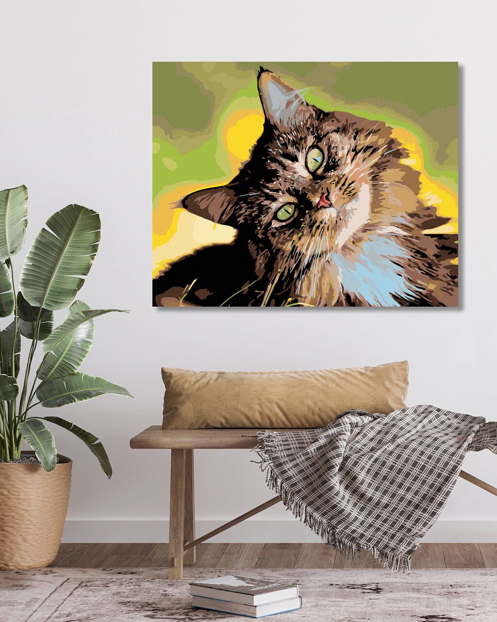 zuty Malování podle čísel - MOUROVATÝ KOCOUR - Rozměr: 40x50 cm, Rámování: Varianta: bez rámu a bez vypnutí plátna - obrázek 10