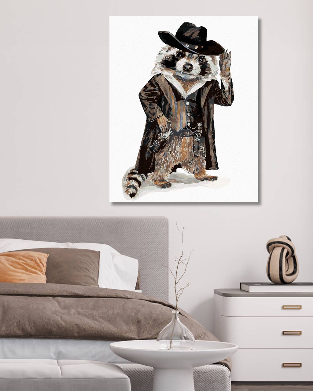 zuty Malování podle čísel - MÝVAL KOVBOJ (HOLLY SIMENTAL) - Rozměr: 40x50 cm, Rámování: Varianta: vypnuté plátno na rám - obrázek 5