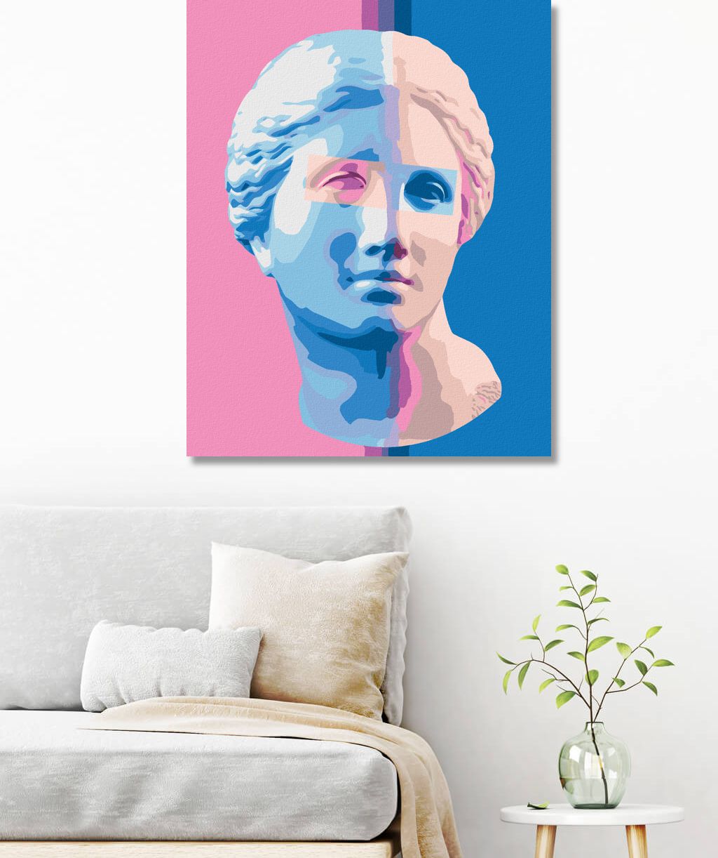 zuty Malování podle čísel - BAREVNÁ ANTICKÁ SOCHA II - Rozměr: 40x50 cm, Rámování: Varianta: bez rámu a bez vypnutí plátna - obrázek 9