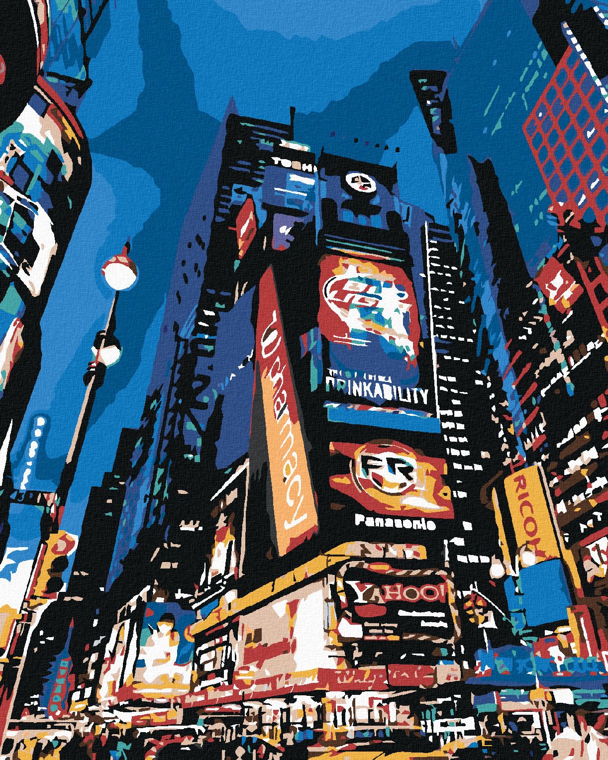 zuty Malování podle čísel - V NEW YORKU - Rozměr: 40x50 cm, Rámování: Varianta: vypnuté plátno na rám - obrázek 1