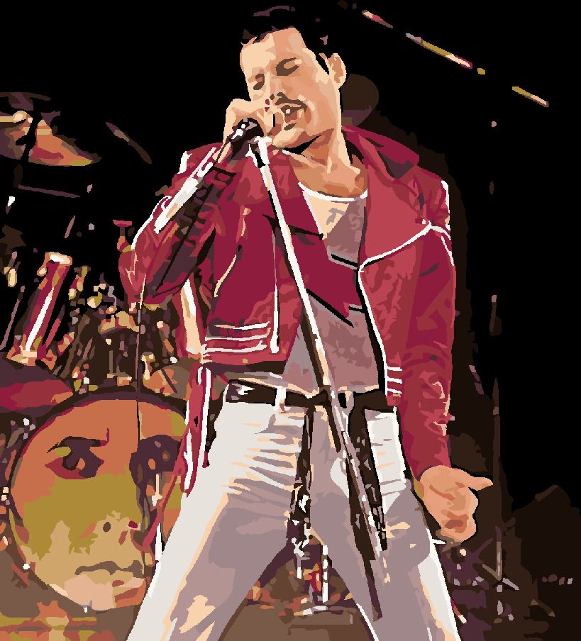 zuty Malování podle čísel - FREDDIE NA PÓDIU - Rozměr: 40x50 cm, Rámování: Varianta: bez rámu a bez vypnutí plátna - obrázek 6