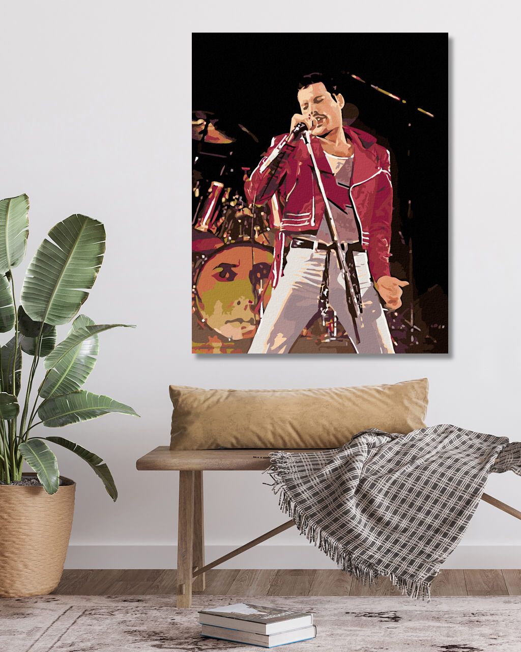 zuty Malování podle čísel - FREDDIE NA PÓDIU - Rozměr: 40x50 cm, Rámování: Varianta: vypnuté plátno na rám - obrázek 2