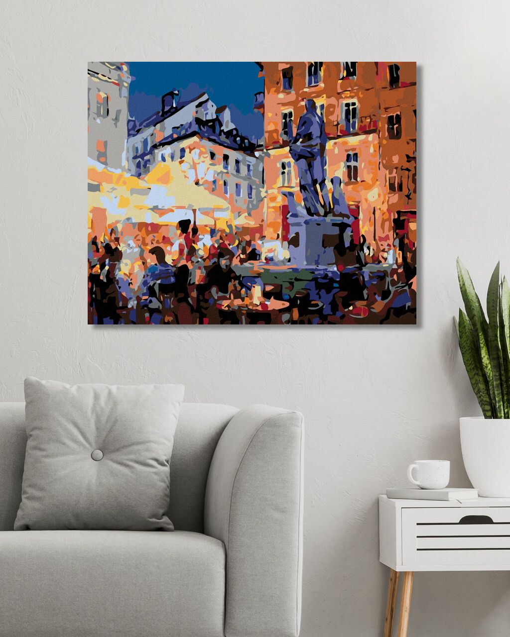 zuty Malování podle čísel - RESTAURACE POD SOCHOU - Rozměr: 40x50 cm, Rámování: Varianta: vypnuté plátno na rám - obrázek 5