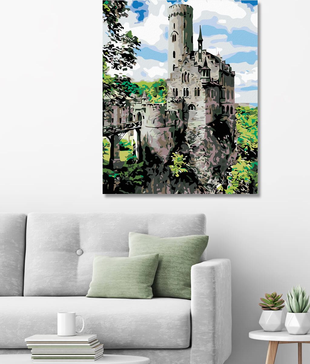 zuty Malování podle čísel - RYTÍŘSKÝ HRAD - Rozměr: 40x50 cm, Rámování: Varianta: bez rámu a bez vypnutí plátna - obrázek 4