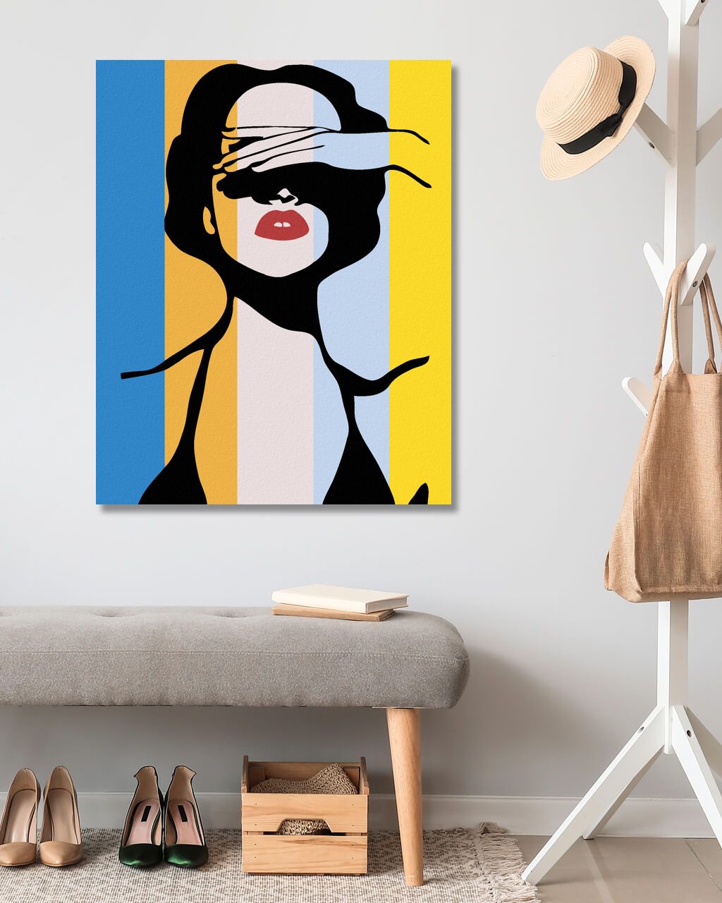 zuty Malování podle čísel - VYHLÍŽEJÍCÍ DÁMA - Rozměr: 40x50 cm, Rámování: Varianta: vypnuté plátno na rám - obrázek 8