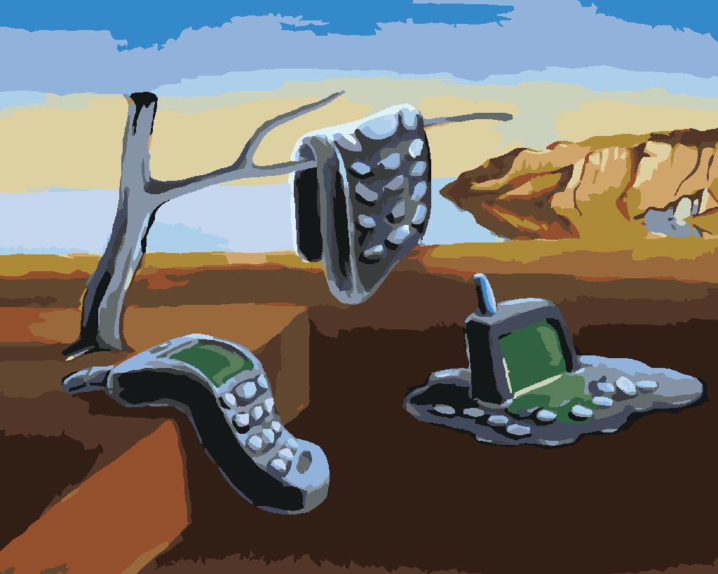 zuty Malování podle čísel - ROZTEKLÉ MOBILY - INSPIRACE SALVADOR DALÍ - Rozměr: 40x50 cm, Rámování: Varianta: bez rámu a bez vypnutí plátna - obrázek 5