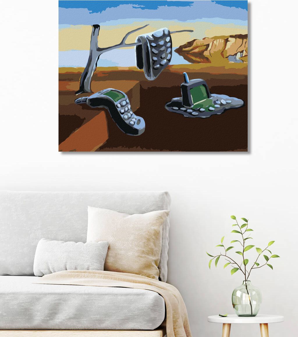 zuty Malování podle čísel - ROZTEKLÉ MOBILY - INSPIRACE SALVADOR DALÍ - Rozměr: 40x50 cm, Rámování: Varianta: bez rámu a bez vypnutí plátna - obrázek 10
