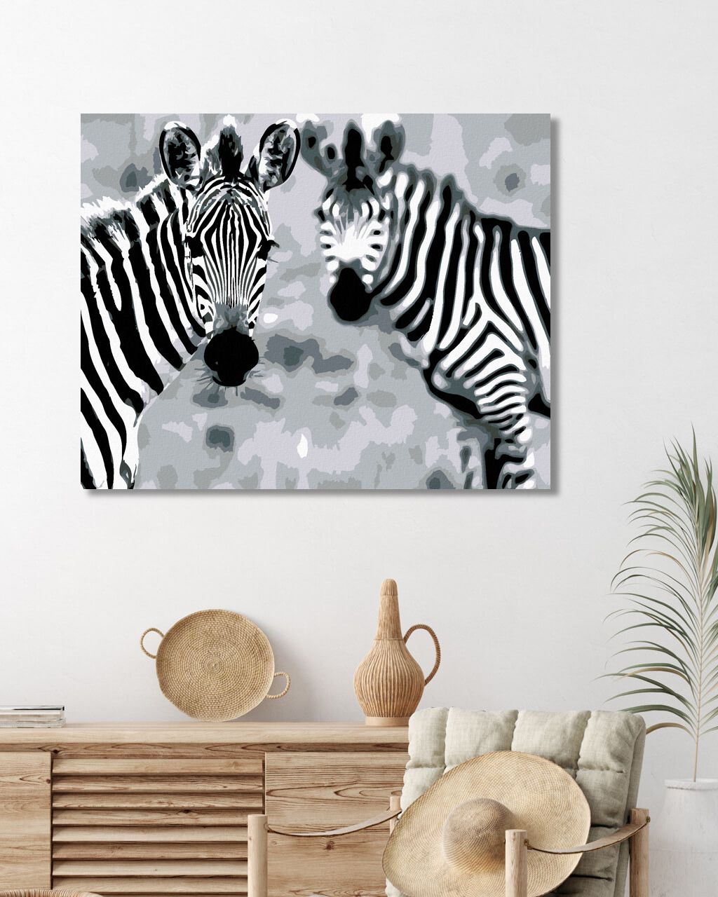zuty Malování podle čísel - PRUHOVANÉ ZEBRY - Rozměr: 40x50 cm, Rámování: Varianta: bez rámu a bez vypnutí plátna - obrázek 9