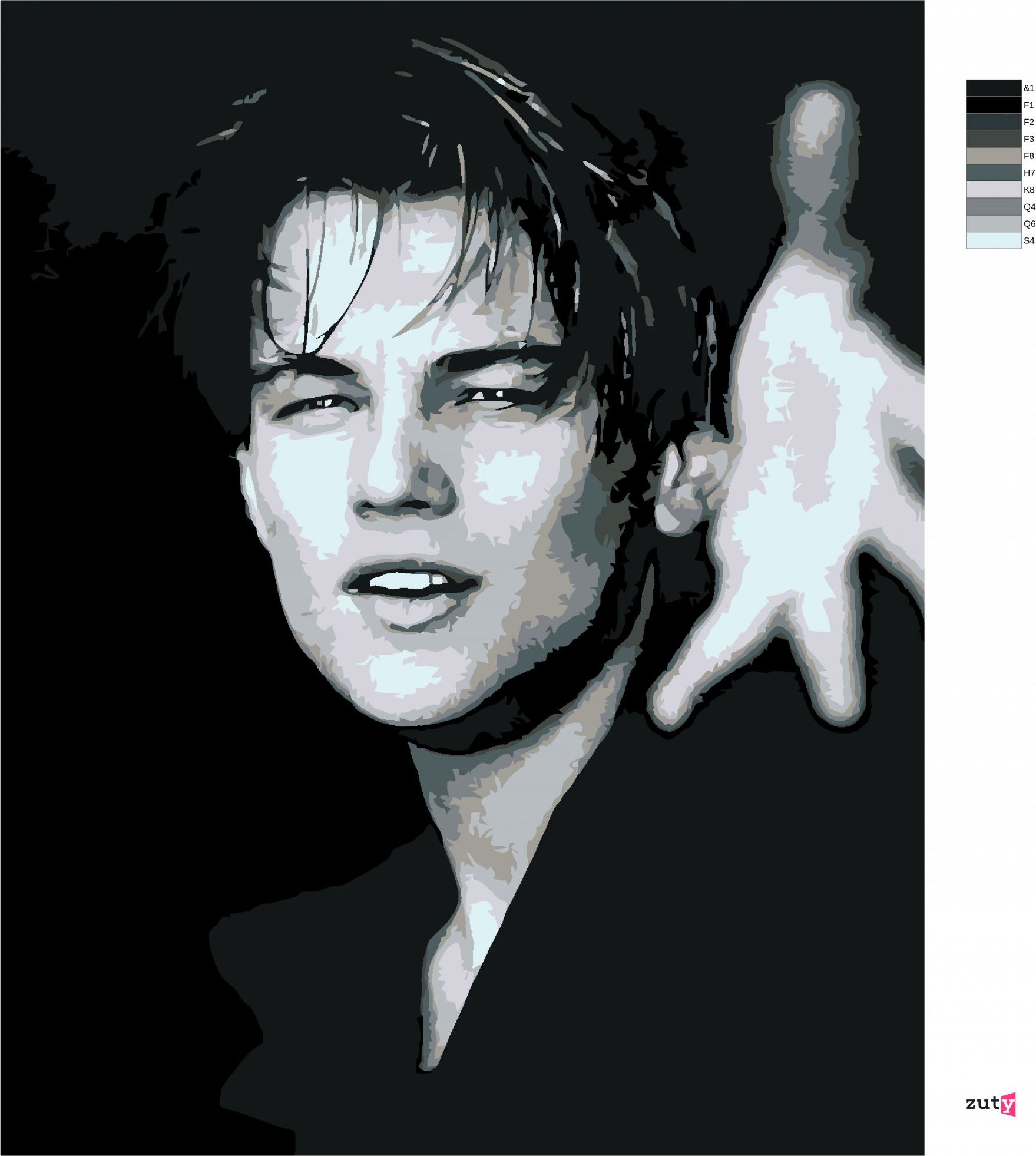zuty Malování podle čísel - LEONARDO DICAPRIO - Rozměr: 40x50 cm, Rámování: Varianta: vypnuté plátno na rám - obrázek 9