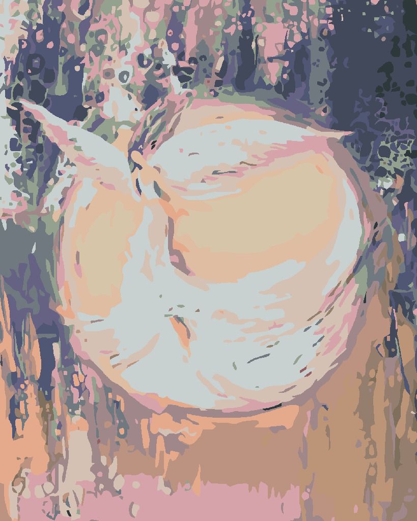 zuty Malování podle čísel - ANDĚLÉ OD LENKY - DREAM ANGEL - Rozměr: 40x50 cm, Rámování: Varianta: vypnuté plátno na rám - obrázek 9