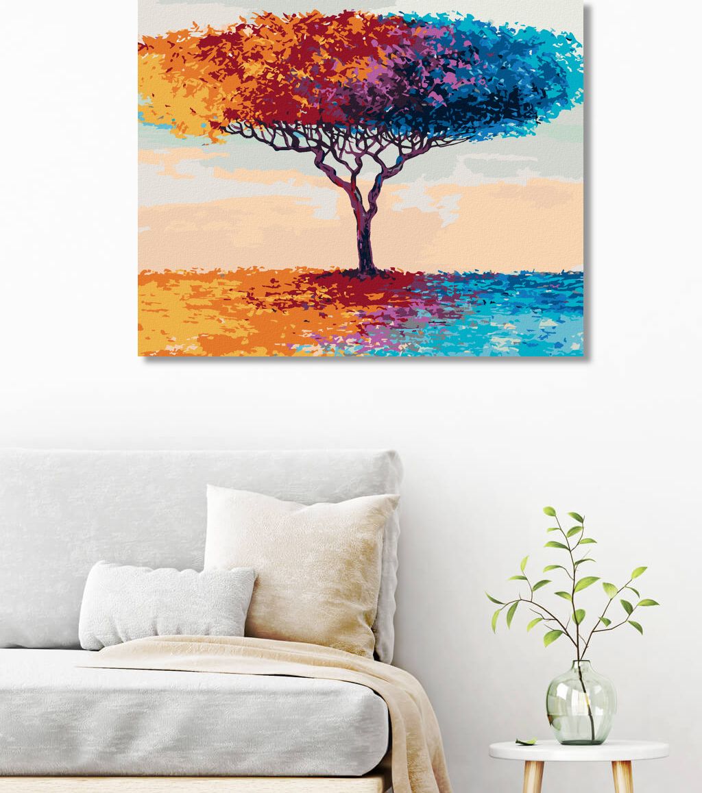 zuty Malování podle čísel - BAREVNÝ STROM - Rozměr: 40x50 cm, Rámování: Varianta: bez rámu a bez vypnutí plátna - obrázek 9