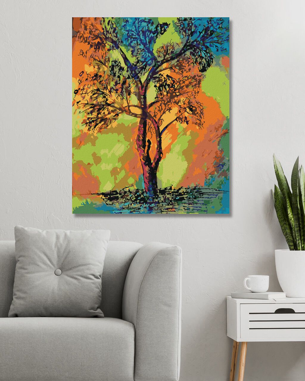 zuty Malování podle čísel - BAREVNÝ STROM - Rozměr: 40x50 cm, Rámování: Varianta: vypnuté plátno na rám - obrázek 18