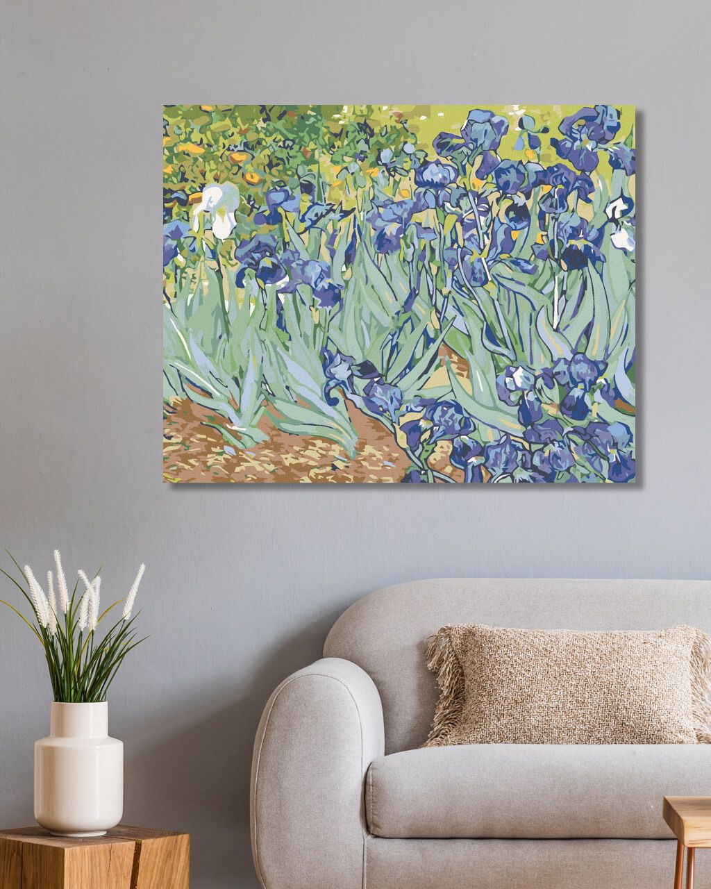 zuty Malování podle čísel - KOSATCE (VAN GOGH) - Rozměr: 40x50 cm, Rámování: Varianta: vypnuté plátno na rám - obrázek 8